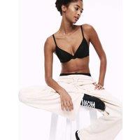 B by Boutique Hanna Glossie Wired Plunge Bra (A-E) Black