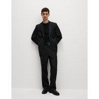 M&S Relaxed Fit Stretch Ultimate Suit Trousers Black