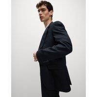 M&S Relaxed Fit Stretch Ultimate Suit Jacket Navy