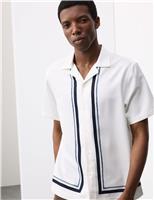 Regular Fit Border Print Shirt