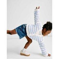 Cotton Blend Striped Cardigan (2-8 Yrs)