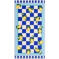 Pure Cotton Lemon Print Beach Towel