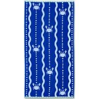 Pure Cotton Wave Crab Beach Towel