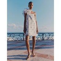 Polka Dot Square Neck Mini Column Dress