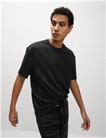 M&S Cotton Blend Ultimate Performance T-Shirt Dark Navy