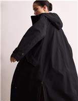 JAEGER Waterproof Twill Hooded Raincoat Camel