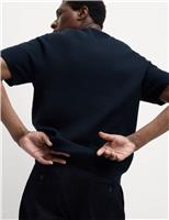 Cotton Rich Textured Knitted T-Shirt