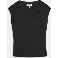Jersey Square Neck Top