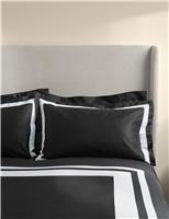 2 Pack Pure Cotton Double Border Pillowcases