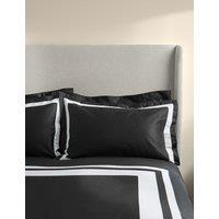 2 Pack Pure Cotton Double Border Pillowcases