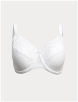 Amelia Lace Wired Minimiser Bra (C-H)