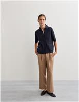 Pure Merino Wool Collared Cardigan