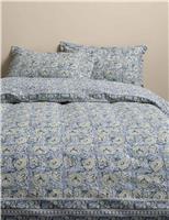 Pure Cotton Woodblock Floral Bedding Set