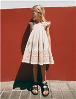 Pure Cotton Embroidered Dress (2-16 Yrs)