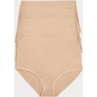 M&S 5pk Pure Cotton Full Briefs Rose Quartz
