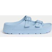 M&S Kids' Buckle Sandals (3 Large - 6 Large) Blue