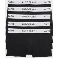 Autograph 5 Pack Supima Cotton Blend Hipsters Black Mix