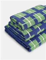 Pure Cotton Checked Towel