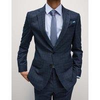 Slim Fit Check Suit Jacket