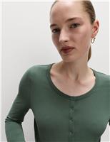 Cotton Rich Garment Dye Henley Top