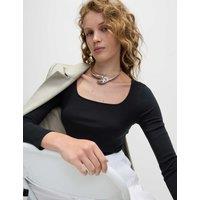 Pure Cotton Square Neck Top