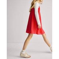 M&S Pure Cotton Broderie Dress (2-16 Yrs) Red