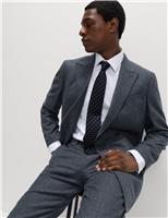 Tailored Fit Wool Rich Tweed Double Breasted Suit Jacket