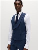 Italian Wool Blend Check Waistcoat
