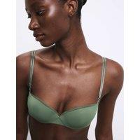 Autograph Boston Microfibre Wired Push Up Balcony Bra Smokey Green