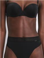 Autograph Boston Microfibre No VPL High Leg Knickers Smokey Green