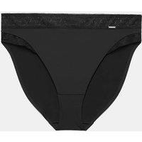 Autograph Boston Microfibre No VPL High Leg Knickers Black