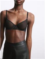 Murcia Sheer & Lace Wired Demi Cup Bra A-E