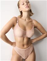Murcia Sheer & Lace Wired Demi Cup Bra (F-H)