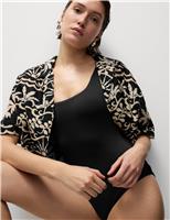 Period Ribbed Scoop Neck Swimsuit