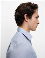 Regular Fit Luxury Pure Cotton Textured Shirt