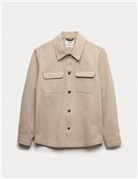 Pure Cotton Twill Overshirt