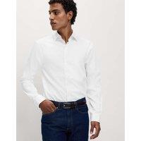 M&S Regular Fit Pure Cotton Stretch Shirt White