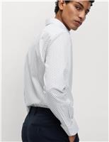 Regular Fit Cotton Blend Printed Shirt