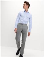 Tailored Fit Wool Rich Tweed Suit Trousers