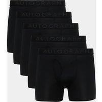 Autograph 5 Pack Microskin Stretch Trunks Black