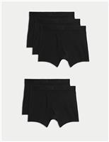 Autograph 5 Pack Supima Cotton Modal Stretch Trunks Black
