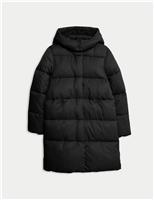 Longline Padded Hooded Coat (6-16 Yrs)
