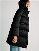 Longline Padded Hooded Coat (6-16 Yrs)