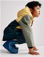 Colour Block Hooded Fisherman Coat (2-8 Yrs)