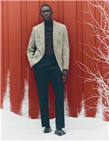 Tailored Fit Velvet Blazer