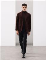 Tailored Fit Cotton Rich Velvet Blazer