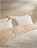 Cotton Blend Palm Tree Printed Bedding Set