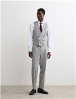 Wool Rich Chalk Stripe Double Breasted Waistcoat