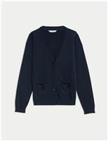 Pure Cotton Bow Pocket Cardigan (3-18 Yrs)