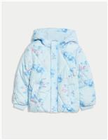Floral Print Padded Hooded Coat (2-8 Yrs)